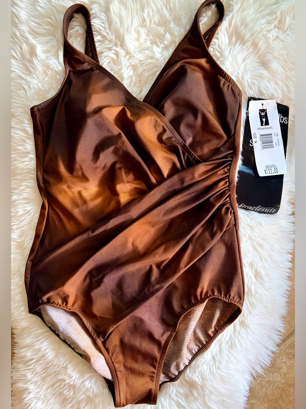 NWT Beautiful 🌴MIRACLESUIT🌴Gradient Brown Tummy Control Slenderizing SZ 14